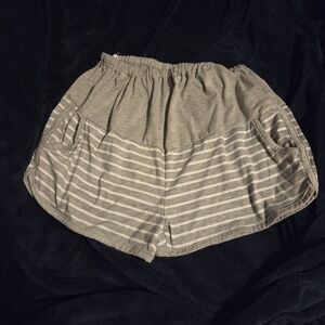 🟣3 For $20🤰Striped Women's Maternity Shorts🤰